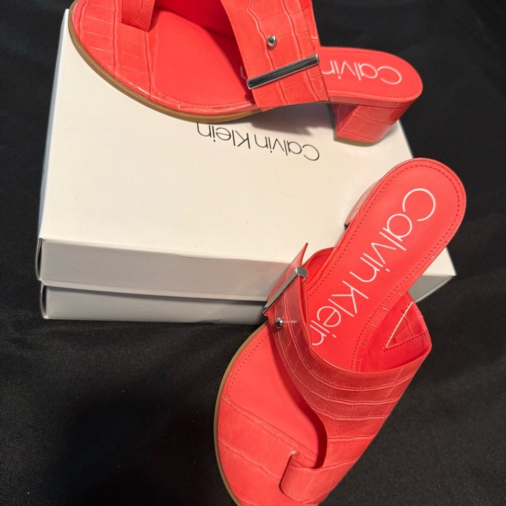 Calvin Klein Women's Coral Slide Sandals